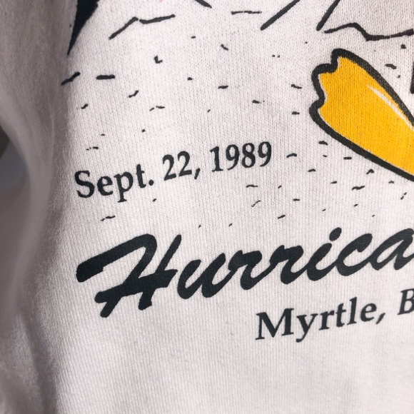 Vintage 1989 Hurricane Hugo Sweatshirt - Picture 3 of 4